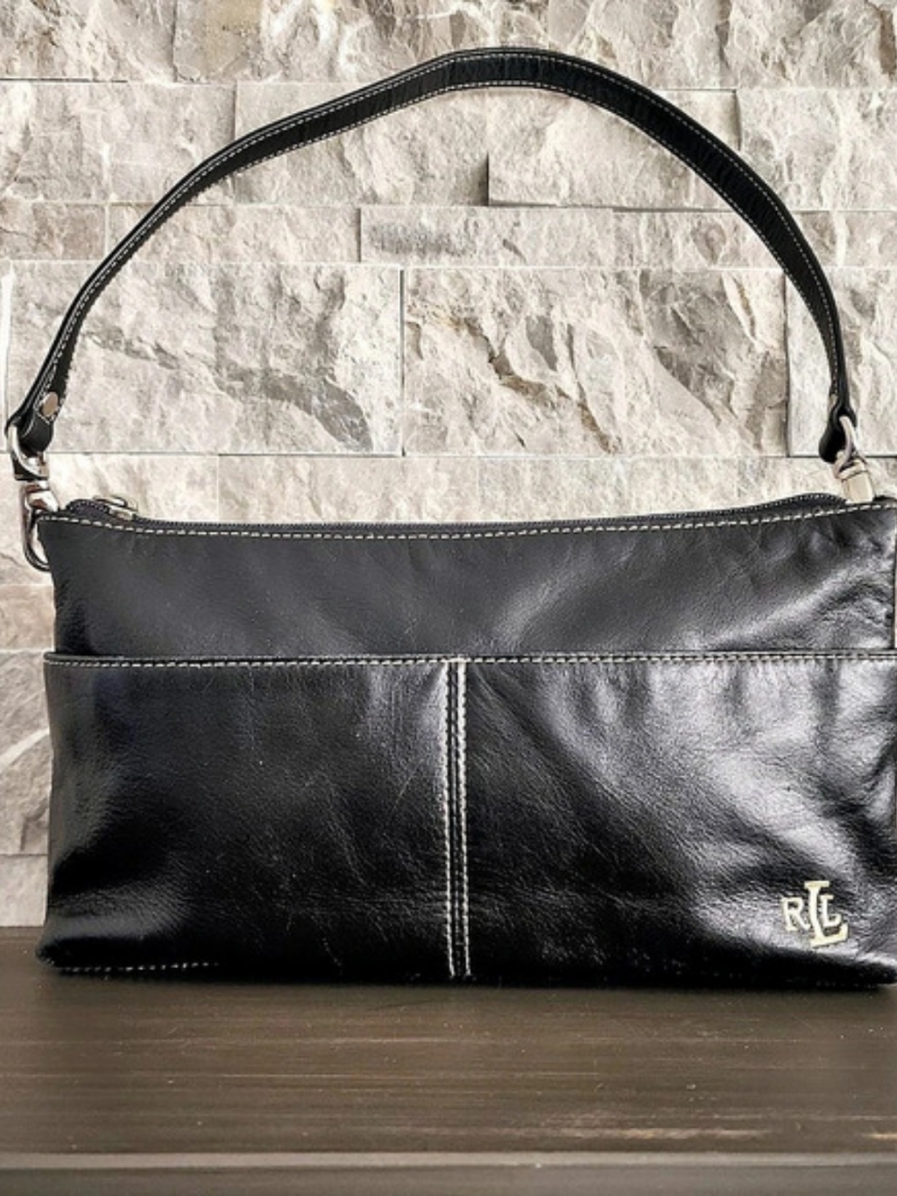 Lauren Ralph Lauren Black Shoulder Bag